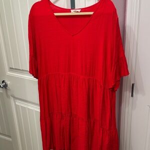 Entro Scarlet V-Neck Dress